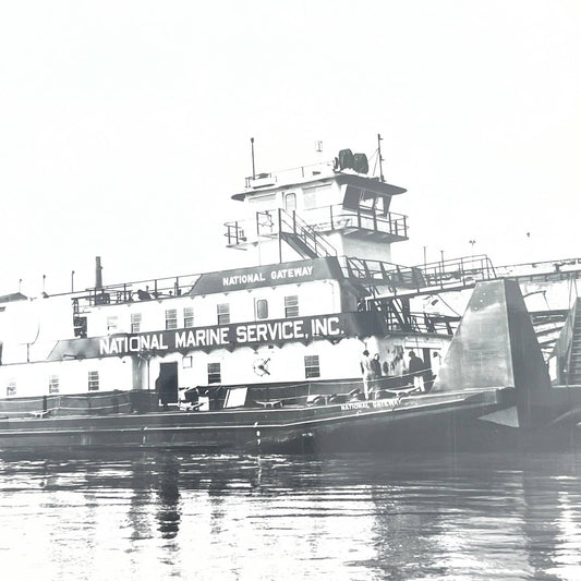 1960s Original Tugboat River Boat National Maritime Service St. Louis MO AC4-8