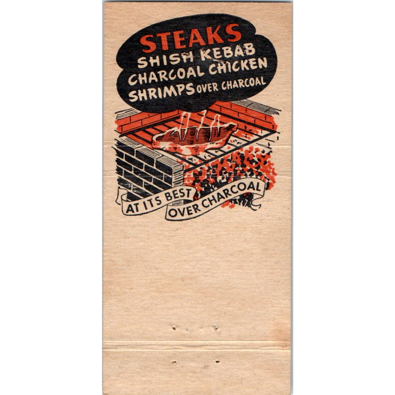 George Diamond Steaks Milwaukee Chicago Advertising Matchbook Cover MM9-6