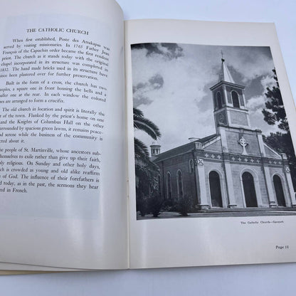 1950 ST. MARTINVILLE LA Land of Evangeline In Picture Story Leona Guirard TH8