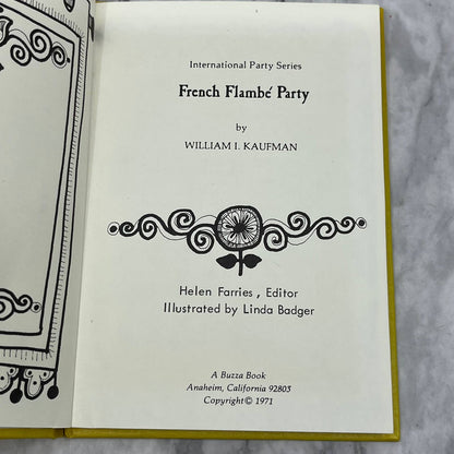 William I. Kaufman French Flambe Party (Int. Party Series) Hardcover TK1