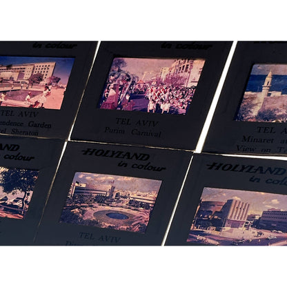 1960s Israel Holy Land in Color Tel Aviv Set of 6 2x2 Slides TK2-S2-6
