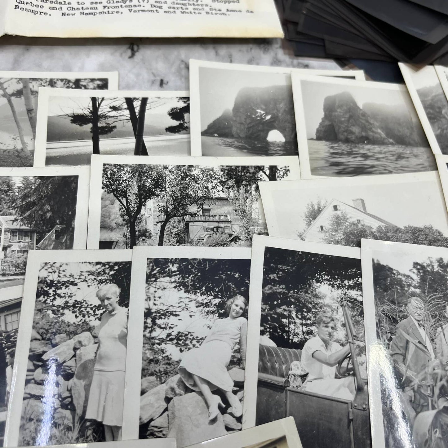 1932 Collection of Photos & Negatives East Coast Vacation Views TJ9-PG6