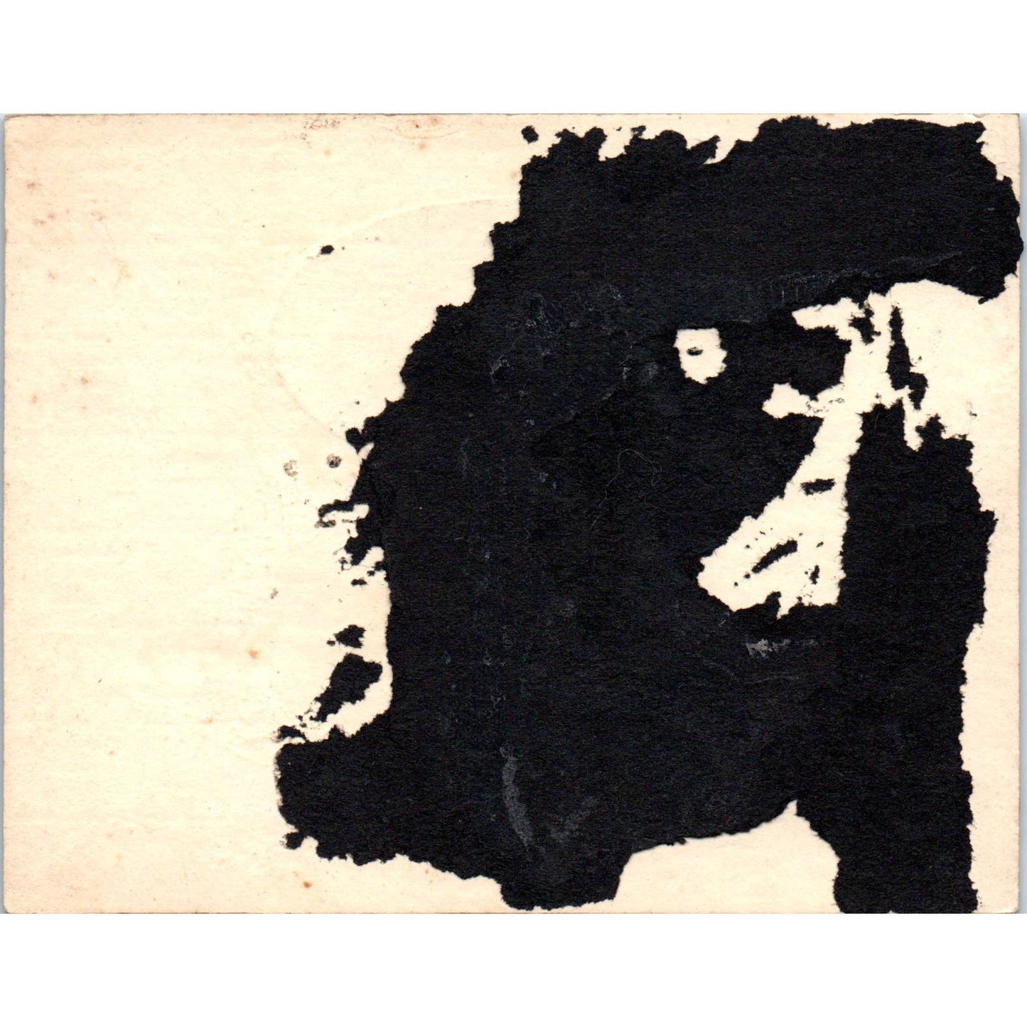 1919 Antique Christmas Greeting Card Woman in Bonnet With Holly SE5