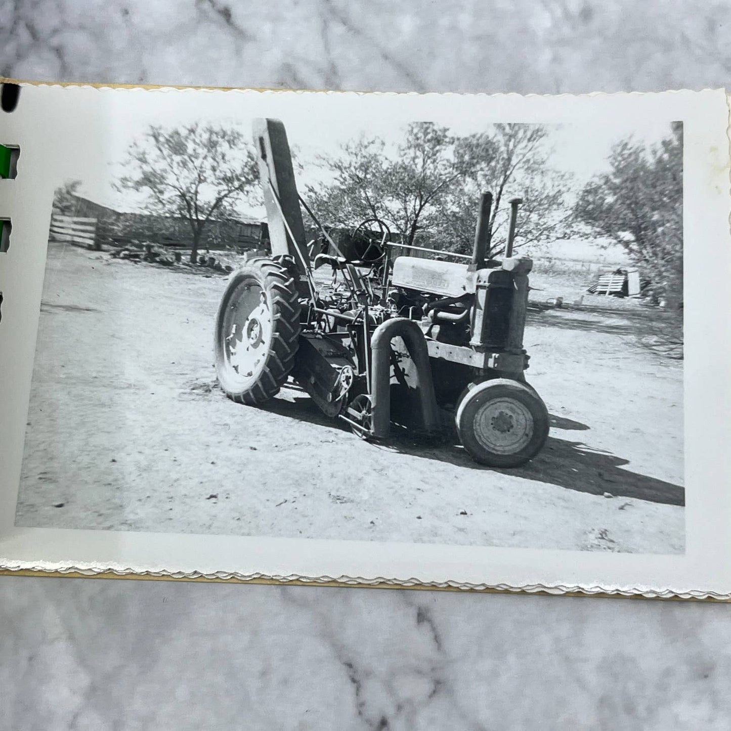 1930s Photo Snapshot Booklet 9 Pictures of Texas Farming 3x5" TJ1