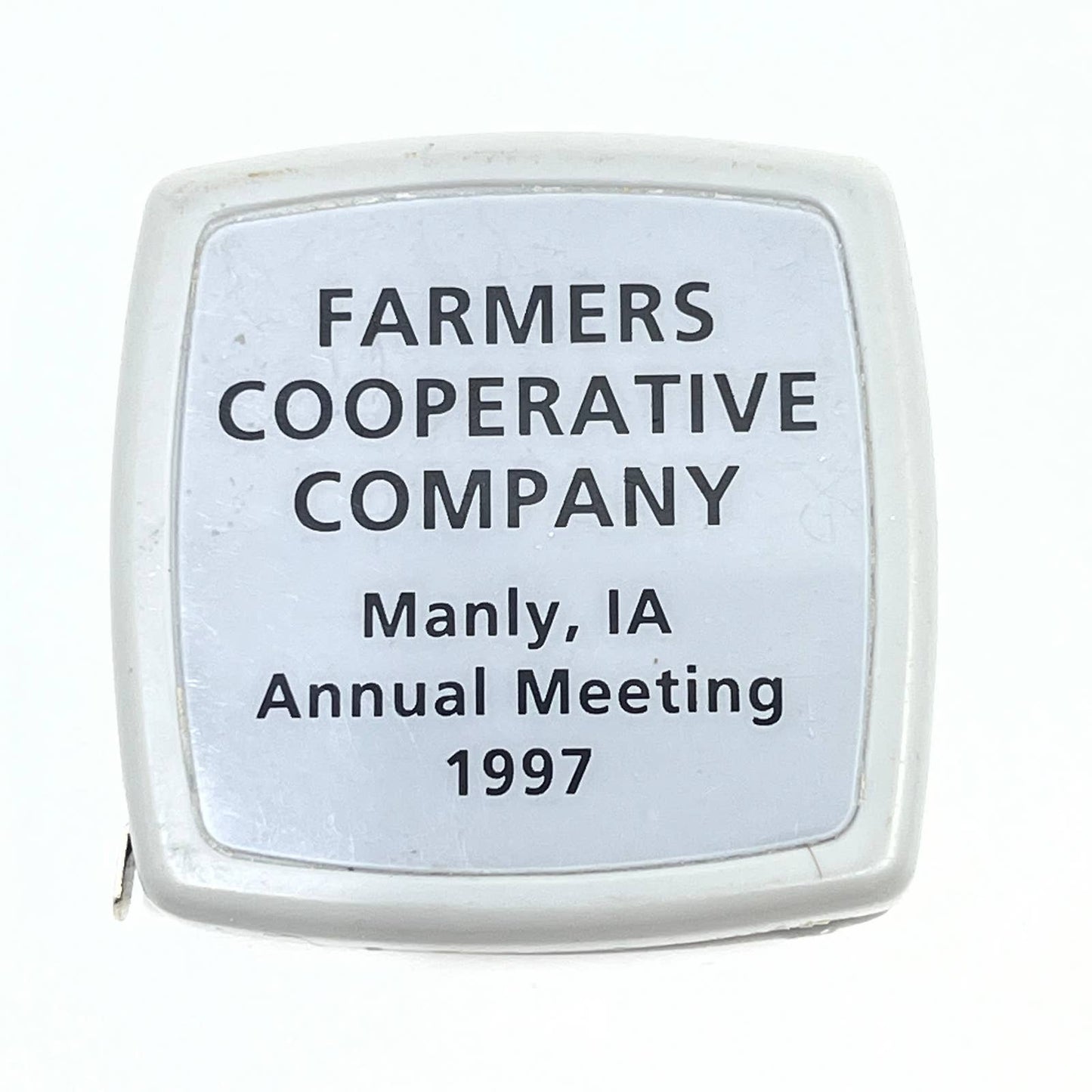 VTG Advertising Tape Measure Farmers Cooperative Company Manly IA SD8