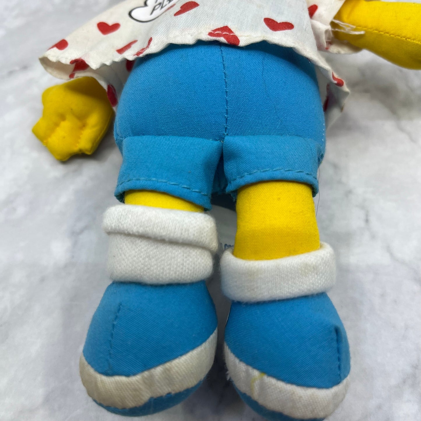 1990 Bart Simpson Plush Valentines Doll No Kissing Please By Dan Dee 10" TK3