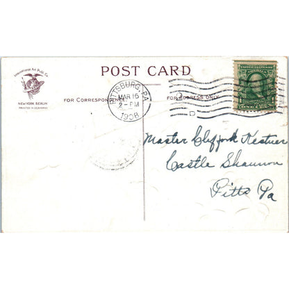 Ellen Clapsaddle St. Patrick's Day Meerschaum Pipe 1908 Original Postcard P2-2