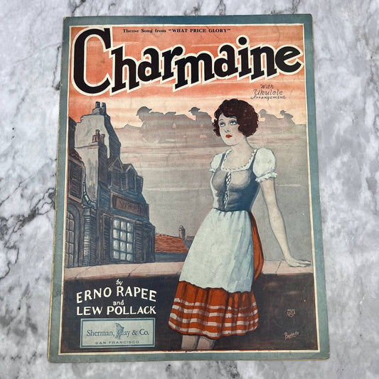 Vintage 1927 Charmaine Sheet Music Enro Rapee Lew Pollack TH5