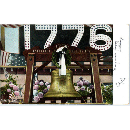 Antique Postcard The Liberty Bell 1776 Philadelphia PA TD8-P2