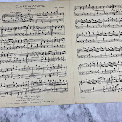 The Glowworm ~ Paul Linke ~ 1920 Marks Sheet Music TI1