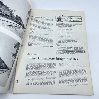 1977 July Chesapeake and Ohio Historical Newsletter C&O RR Thomas Dixon WV TE2