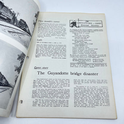 1977 July Chesapeake and Ohio Historical Newsletter C&O RR Thomas Dixon WV M1-2