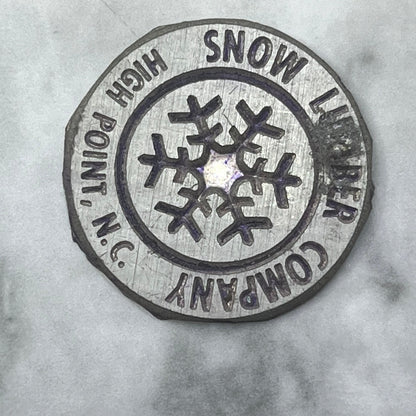 Vintage Letterpress Printers Block Plate Snow Lumber Co. High Point NC SE844