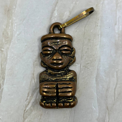 House of Moko Polynesian Folk Art Copper Keychain Totem TI7-S1