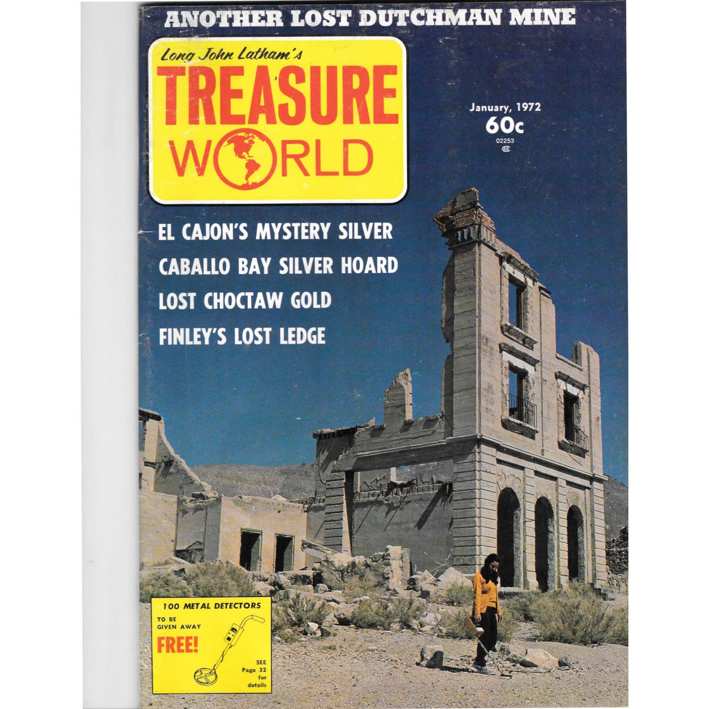 Long John Latham's Treasure World Magazine Mining Metal Detecting Jan 1972 M5