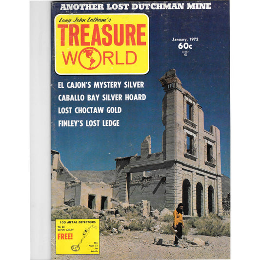 Long John Latham's Treasure World Magazine Mining Metal Detecting Jan 1972 M5
