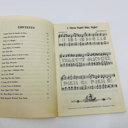 1948 Christmas Carols & Hymns Song Book Sheet Music Augsburg Minneapolis MN M1