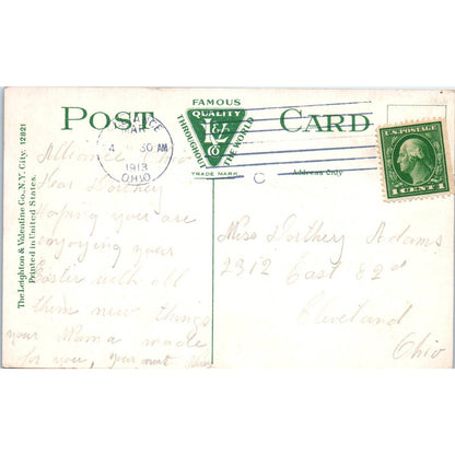 1913 Postcard Alliance OH Mahoning River Dam OH TD8-O2