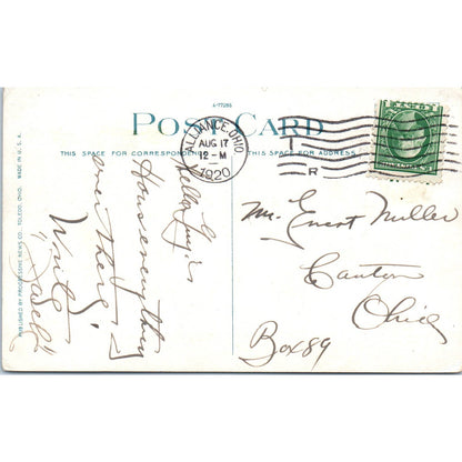 Vintage Postcard Entrance McKinley Memorial Niles Ohio TD9