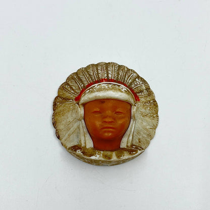 St Labre Indian School Plastic Chief Head Ashland Montana SC3