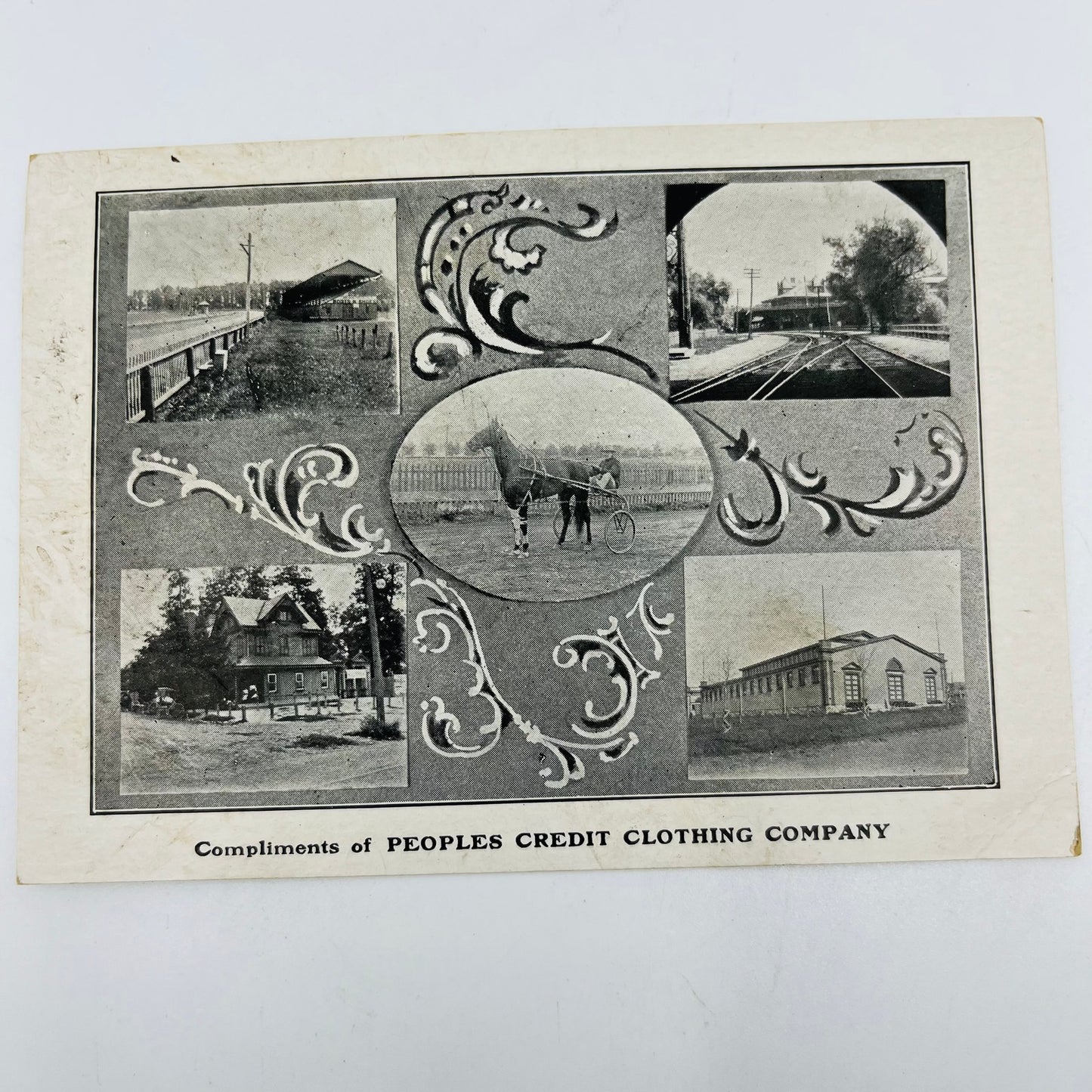 c1880 Victorian Trade Card Clothing Credit Peoples Clothing Allentown PA P9-14