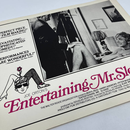 1970 Entertaining Mr. Sloane Lobby Card Harry Andrews Peter McEnery #2 FL4