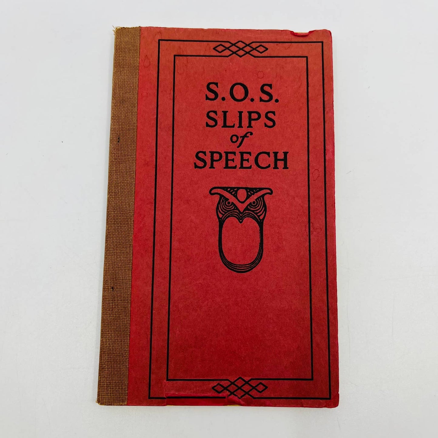 1922 S.O.S. Slips of Speech and How to Avoid Them Funk & Wagnalls Booklet TD6