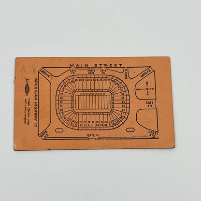 1942 Iowa vs Michigan College Football Ticket Stub AA2