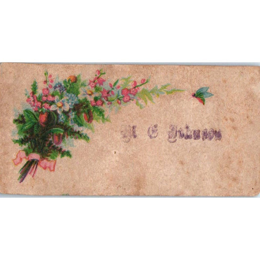 1880s Victorian Calling Card - M.E. Johnson SF2