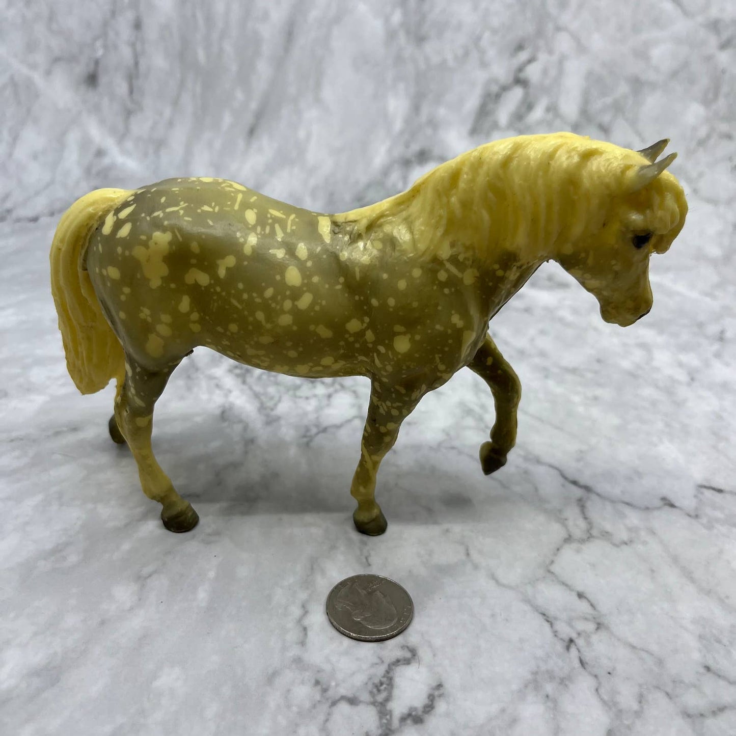 Vintage Breyer Horse, Dapple Grey Mare Pony, White Socks 5x6 TB4