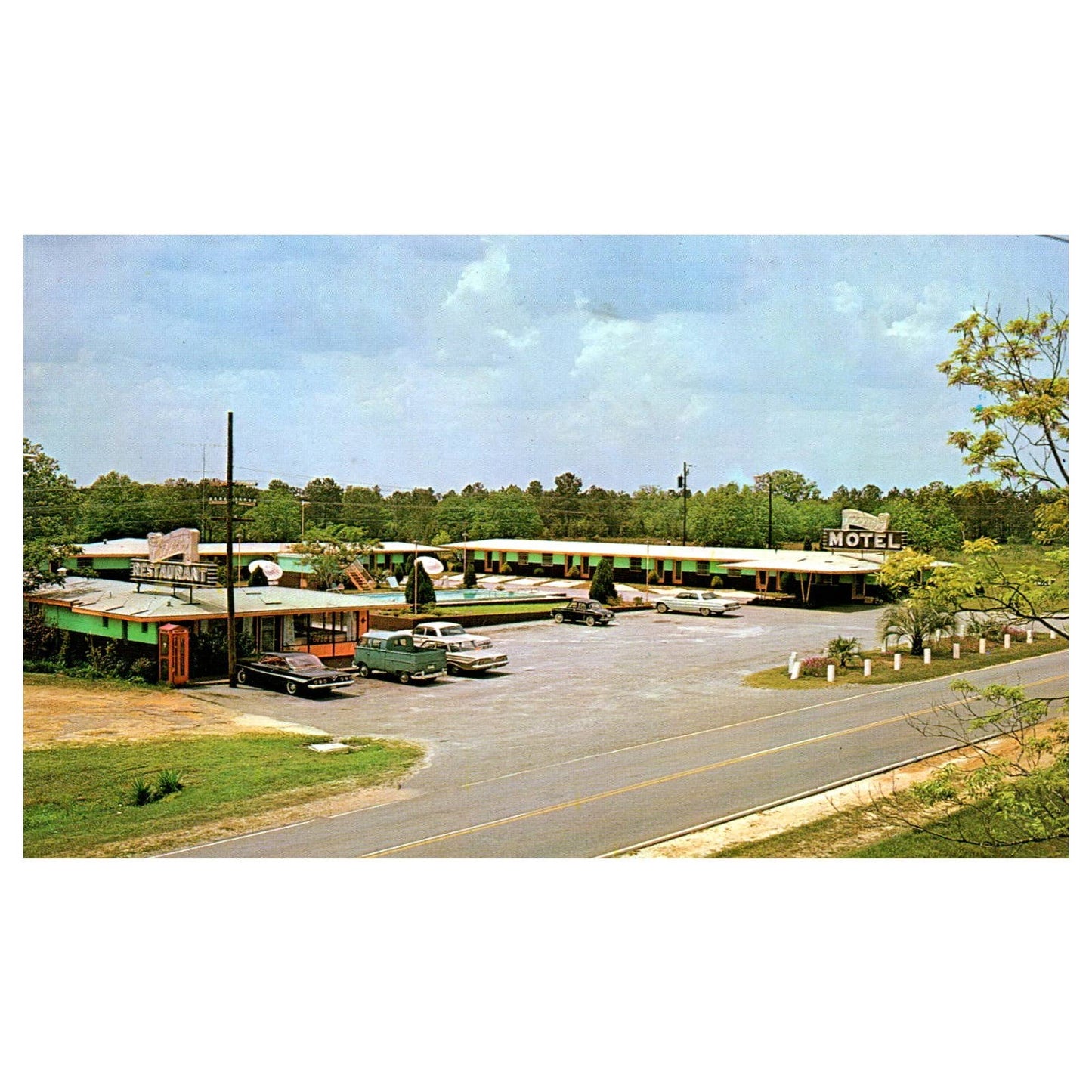 Vintage Postcard - Capri Motel - Monticello Florida AD9