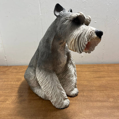 1986 Schnauzer Scottie Dog Resin Statue UNIVERSAL STATUARY # 506 12 x 8" USA TG5