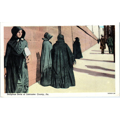 Vintage Postcard Religious Sects of Lancaster County PA TI1-1