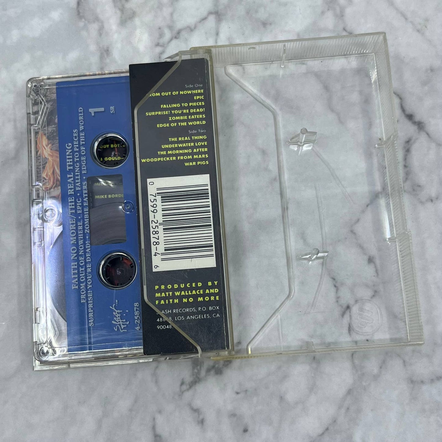 Faith No More The Real Thing Cassette Tape 1989 Hard Rock Alternative TI8-1