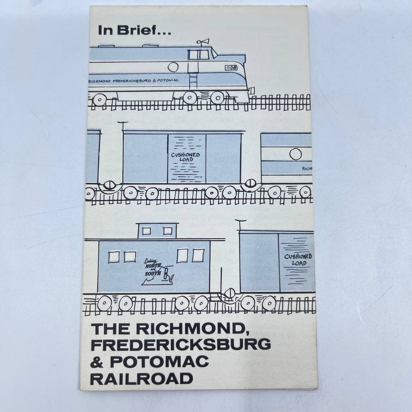 Vintage The Richmond, Fredericksburg & Potomac Railroad Brochure & Memo AB2