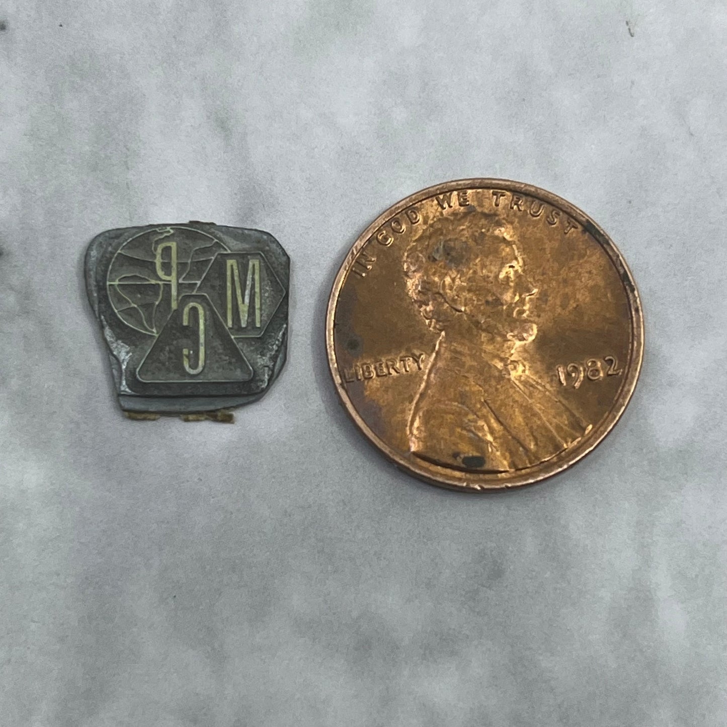 Vintage Printing Letterpress Printers Block Plate MCP SE837