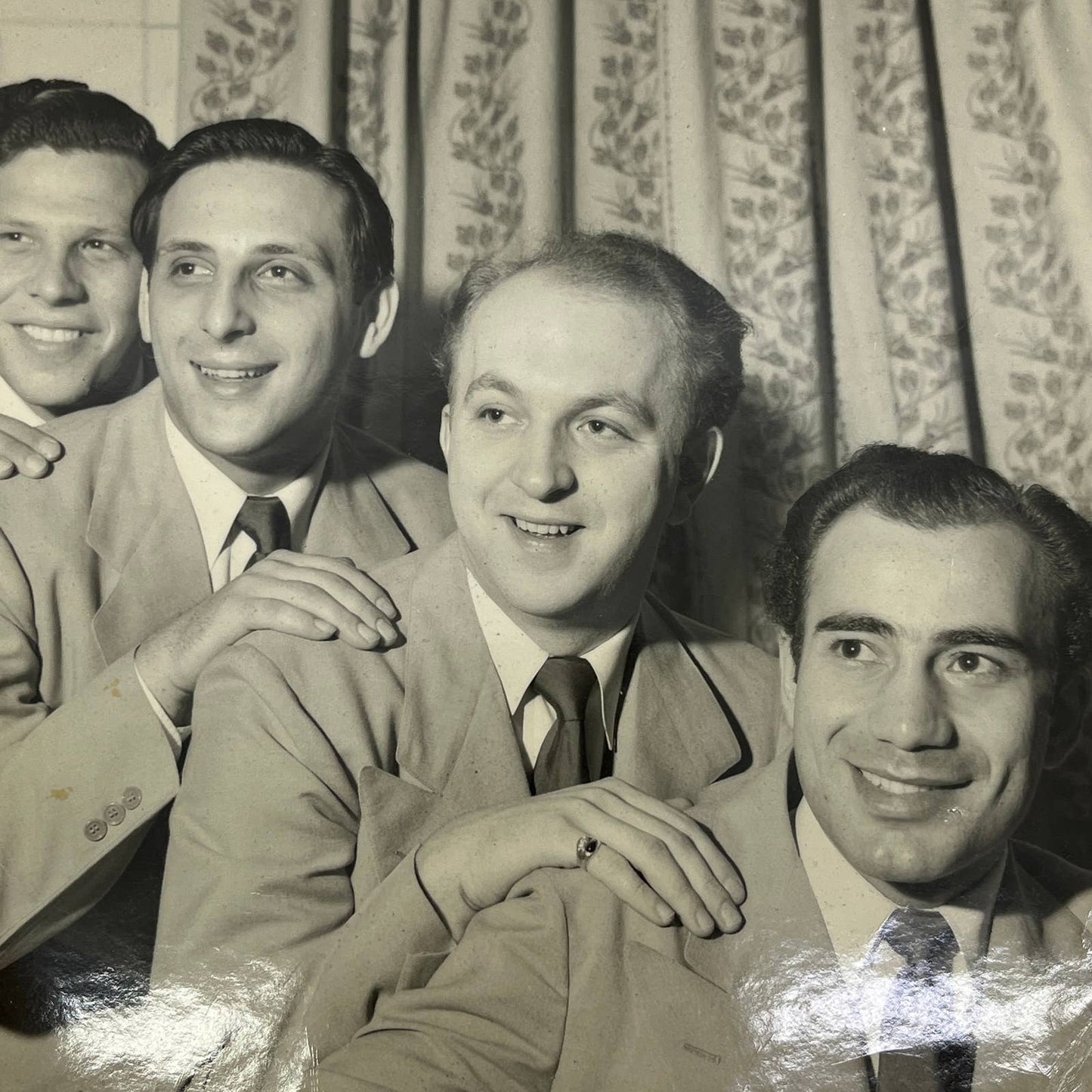 1950s Music Group Quartet Headshot Photograph 8x10" Schenectady NY AB7
