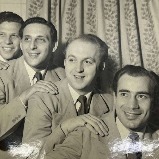 1950s Music Group Quartet Headshot Photograph 8x10" Schenectady NY AB7