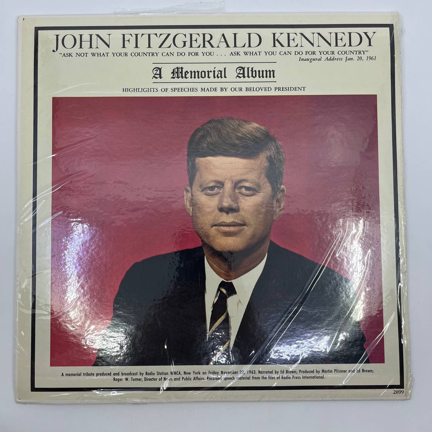 John Fitzgerald Kennedy JFK Memorial Album Speeches 12" LP Vinyl 1963 TH3