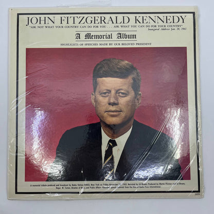 John Fitzgerald Kennedy JFK Memorial Album Speeches 12" LP Vinyl 1963 TH3