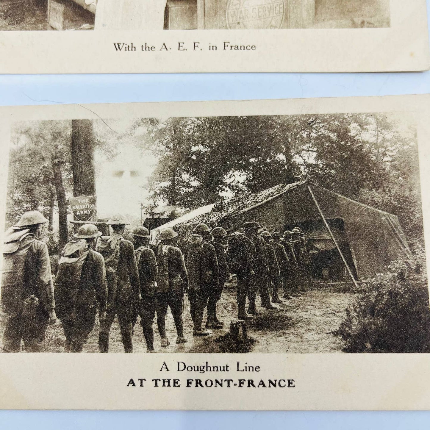 c1918 LOT OF 7 WWI Salvation Army in France Argonne Forest Doughnut Line EA3