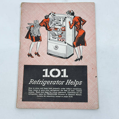 1944 Frigidaire 101 Refrigerator Helps Booklet TF7