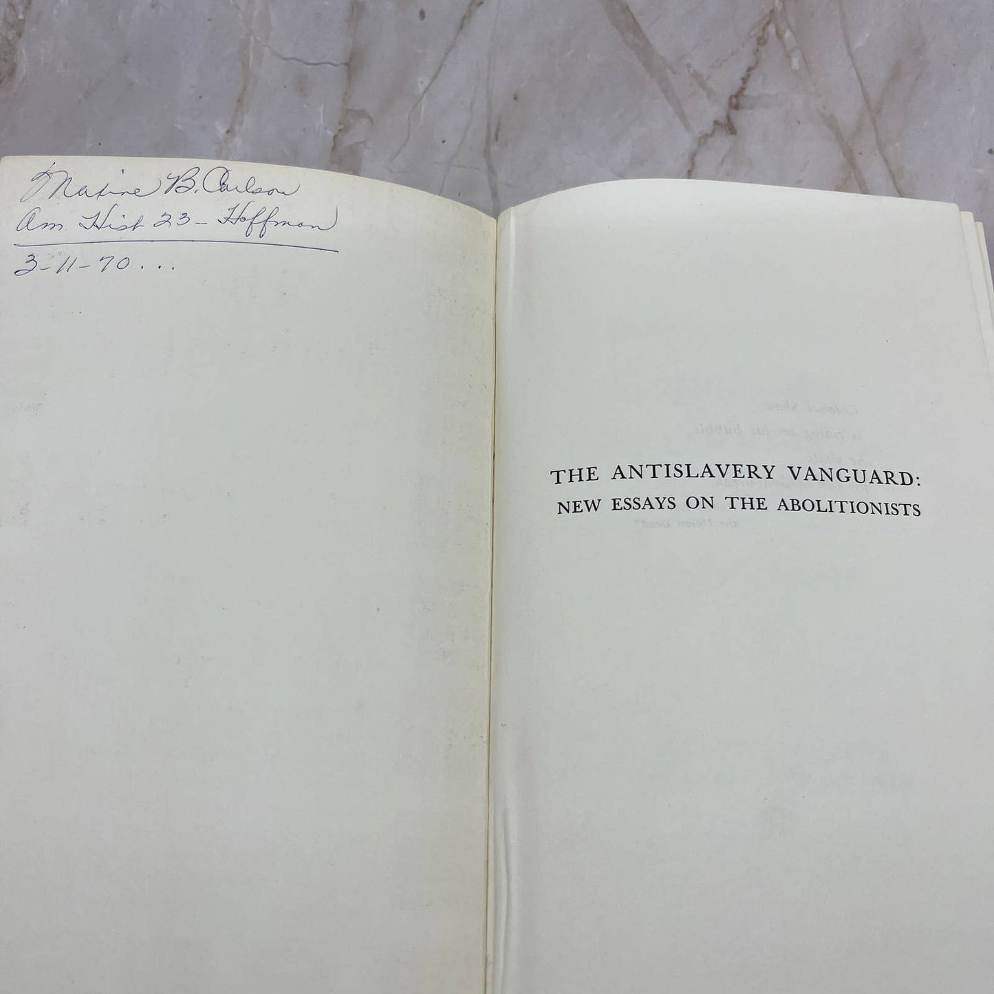 The Antislavery Vanguard: New Essays on the Abolitionists - 1965 TC5