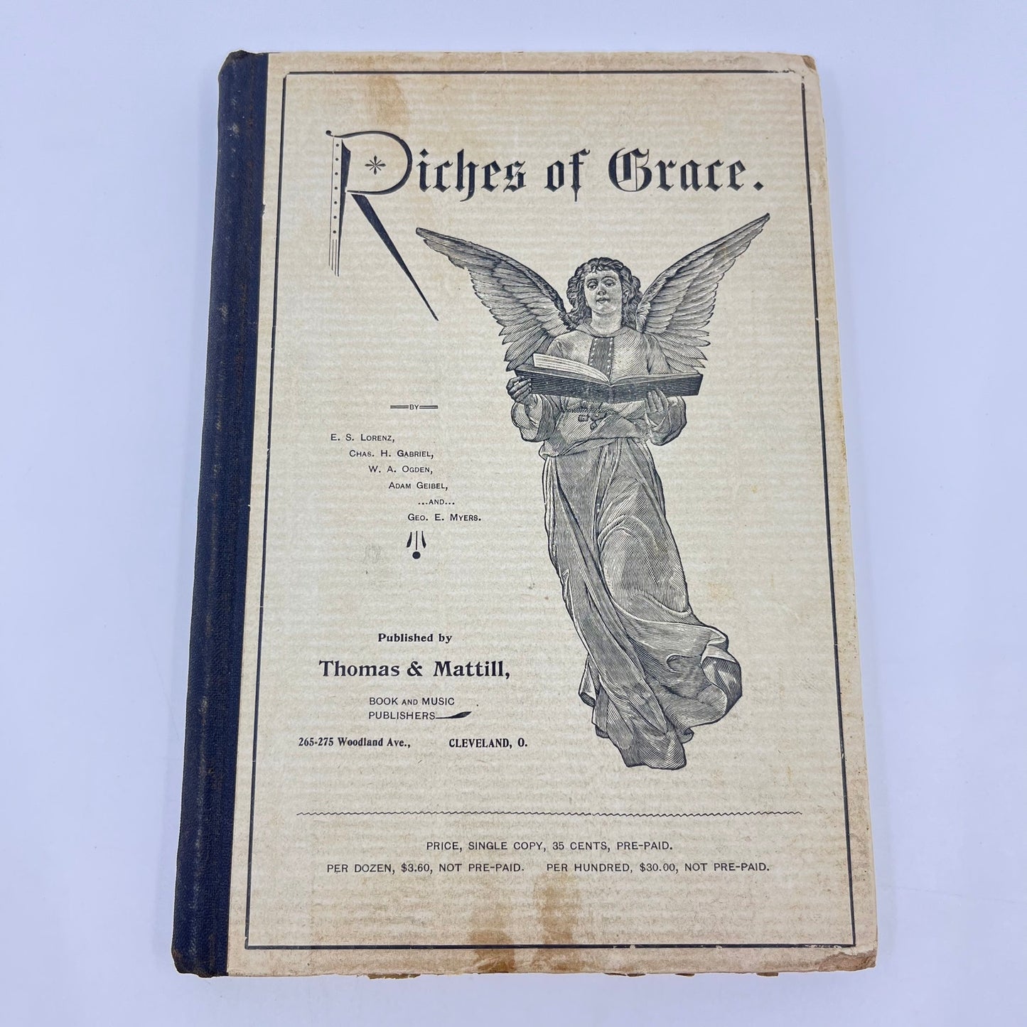 1897 Riches of Grace Hymn Book E. S. Lorenz, Church Songs Music Cleveland OH L1-4