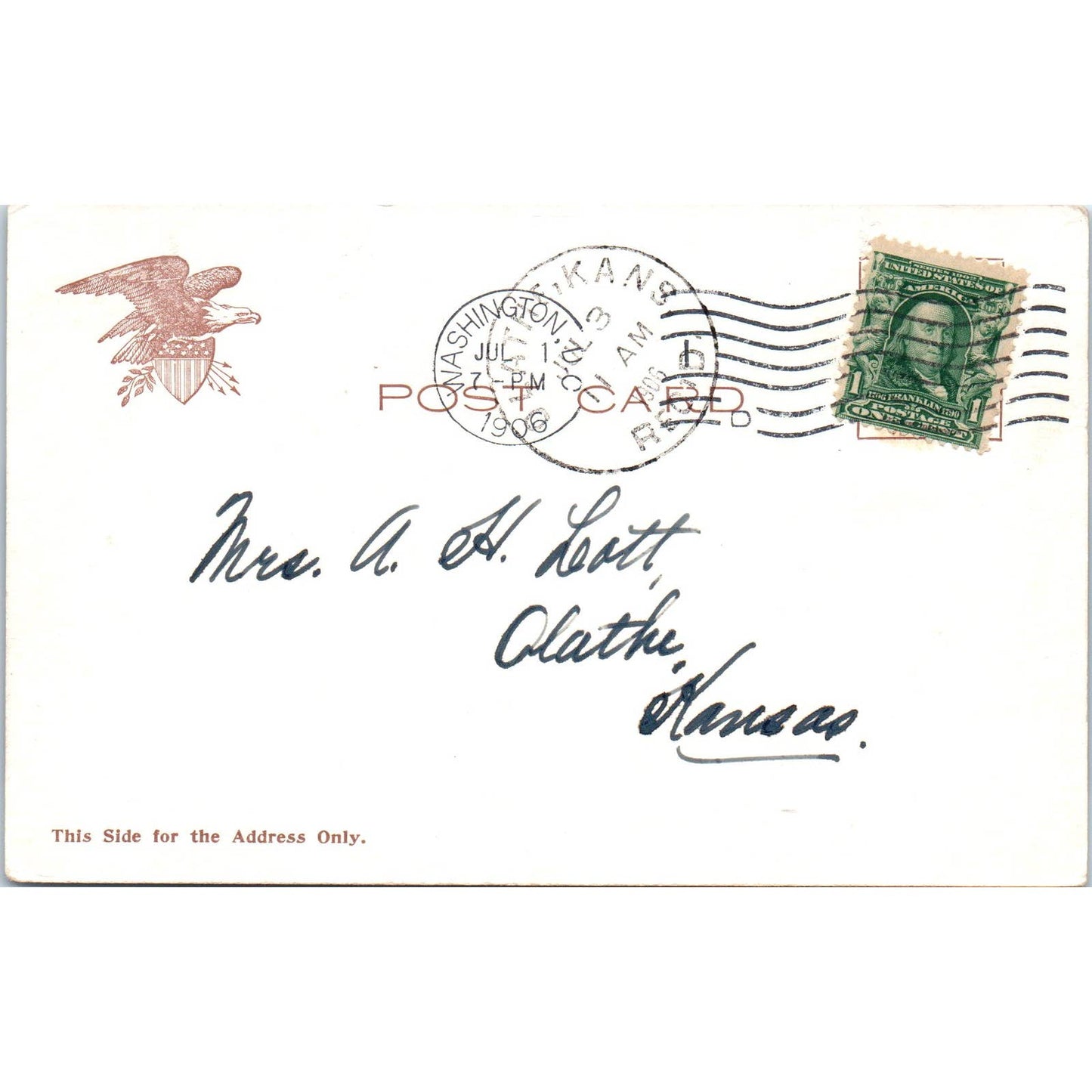 US Patent Office 1906 Washington D.C. Original Postcard TK1-P2