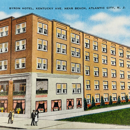 Vintage Post Card BYRON HOTEL Kentucky Ave Atlantic City New Jersey PA8