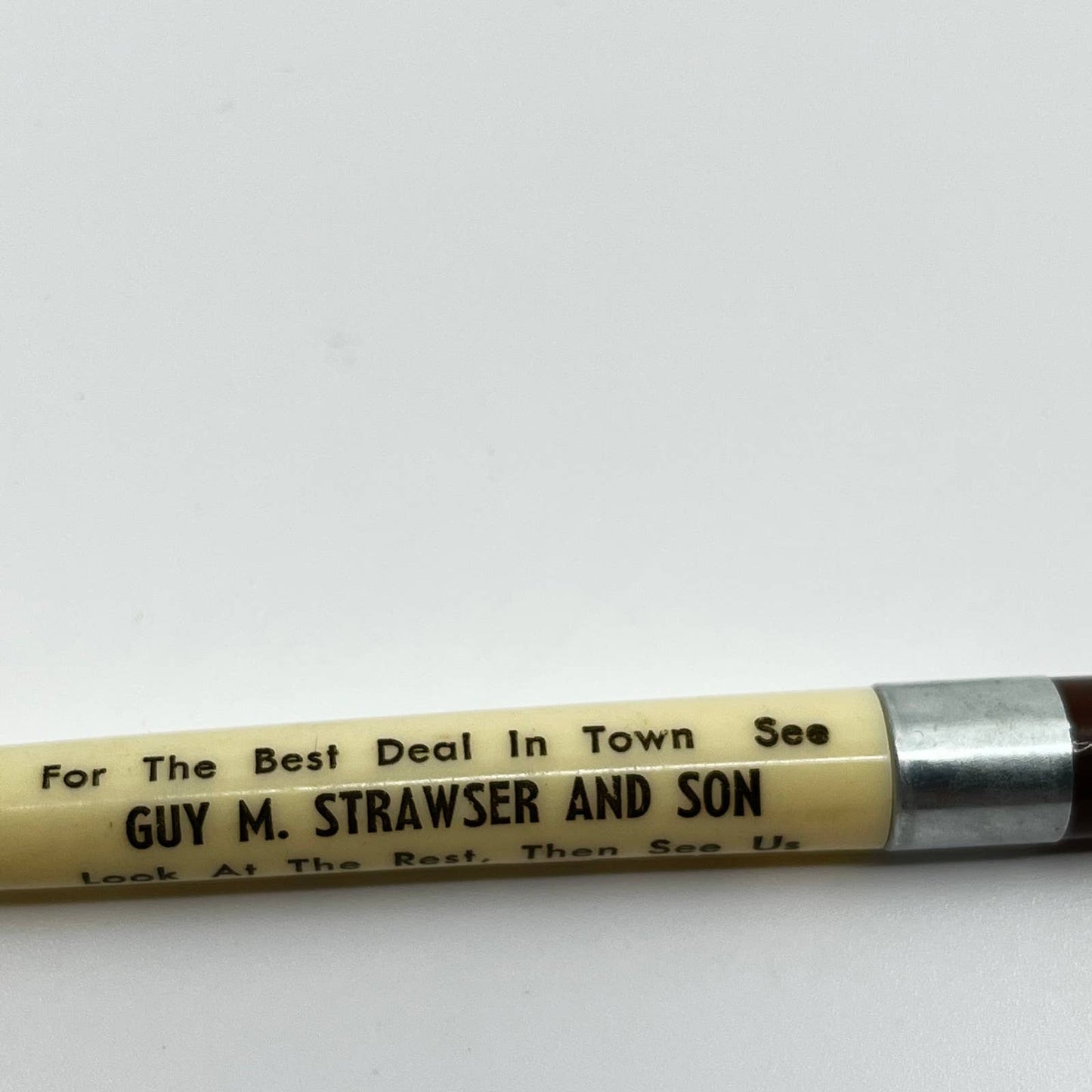 VTG Advertising Pen Guy Strawser and Son Used Cars Millersburg PA SC3