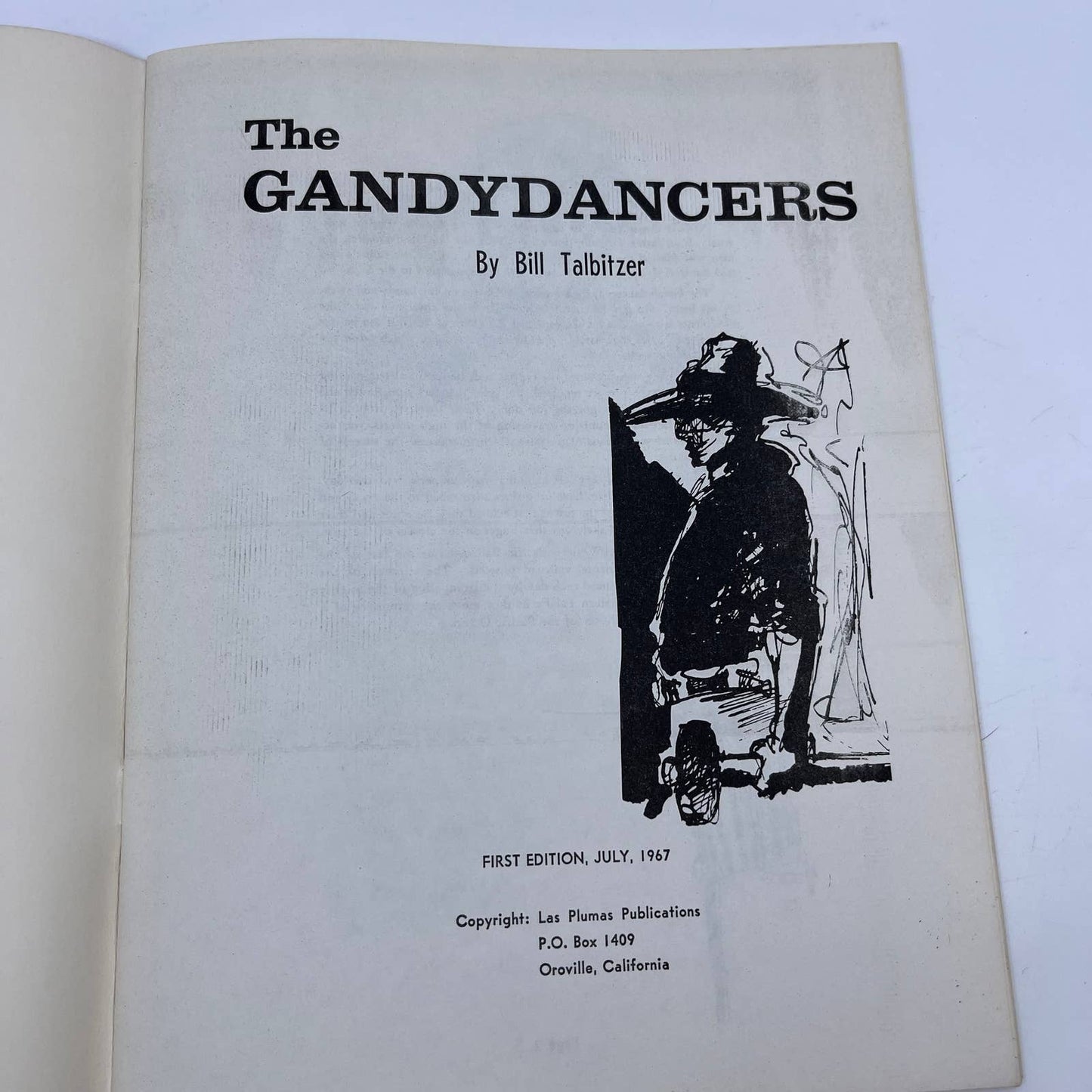 1967 "The Gandydancers" by Bill Talbitzer 1st Edition Paperback TH8