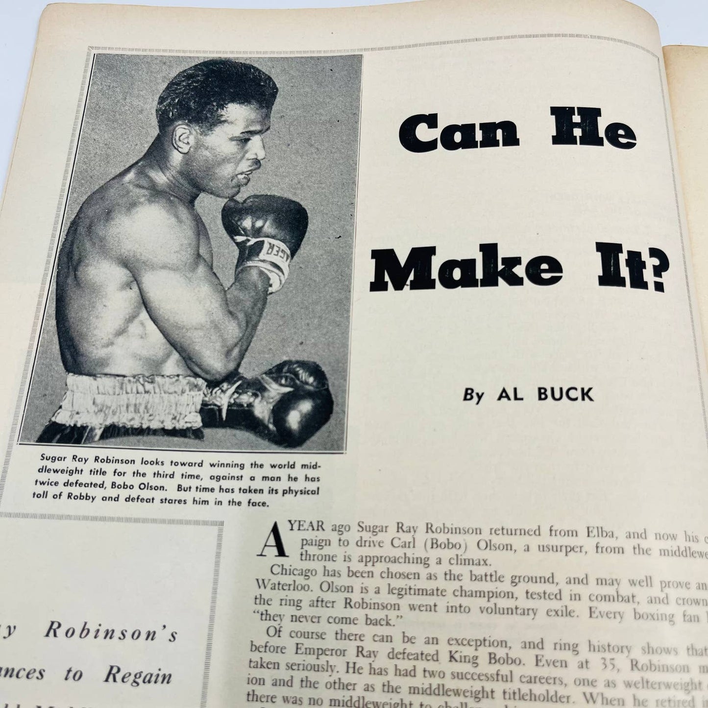 1955 Nov - The Ring Boxing Magazine – Hurricane Jackson Cover Marciano-Moore TA5