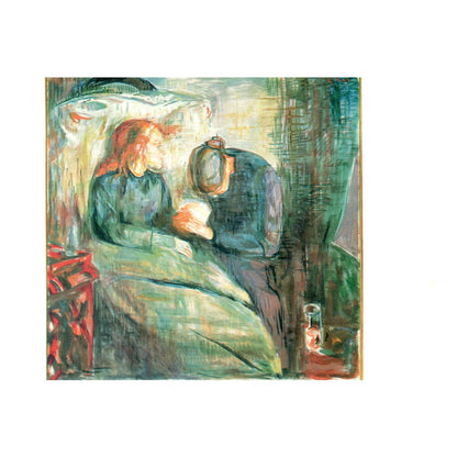 Vintage Postcard The Sick Child, 1925 painting by Edvard Munch AD1